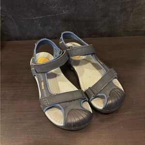 Teva Black and Blue Toachi 2 Sandals - youth 5